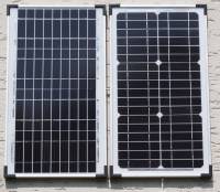 Neues Solarmodul 20W (links)